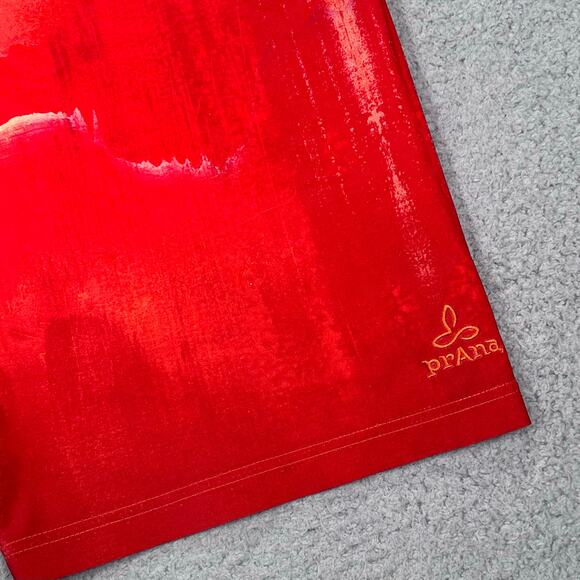 PrAna Boardshort Drawstring Mens 34‎ Red Swim Beach Summer Surf Vacation Red - Picture 8 of 9